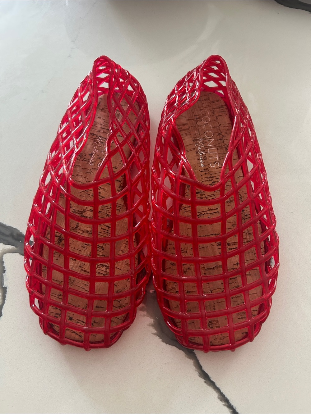 Coconuts Red Cage-Style Women’s Jelly flats by Matisse